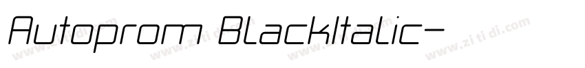 Autoprom BlackItalic字体转换 Autoprom BlackItalic字体转换